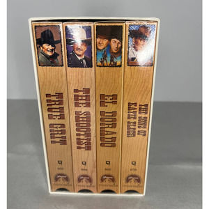 John Wayne The Duke Collection4 VHS Box Set 3 Sealed 1 Opened Excellent Best Of